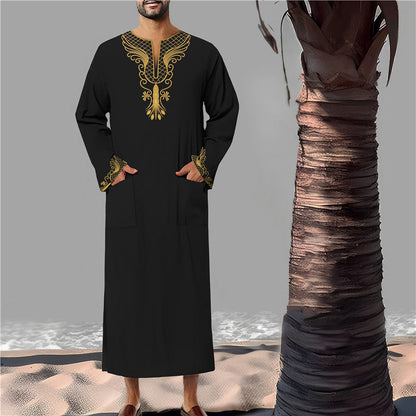 Herren Kaftan Modern mit Stickerei Elegant - BerlinGlamour