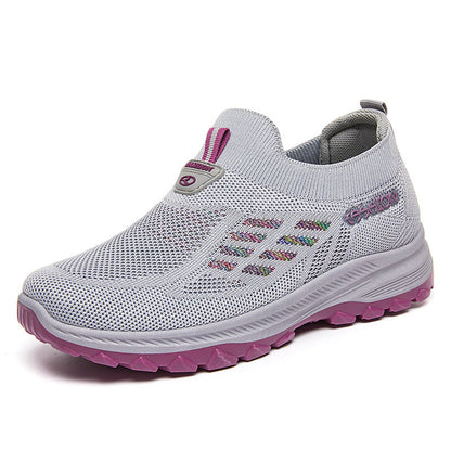 Damen Laufschuhe Bequem Slip-On Schnelllaufschuhe Rutschfest