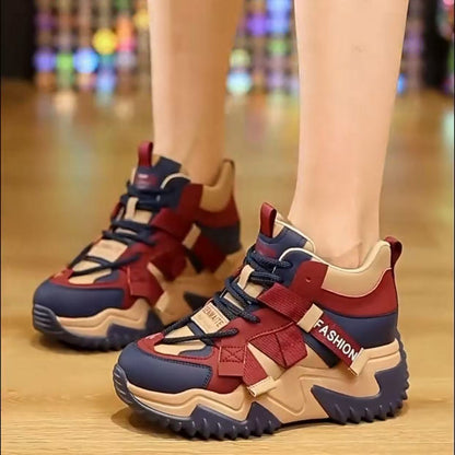 Damen Sneaker High-Top Sportlich Mit Dämpfung