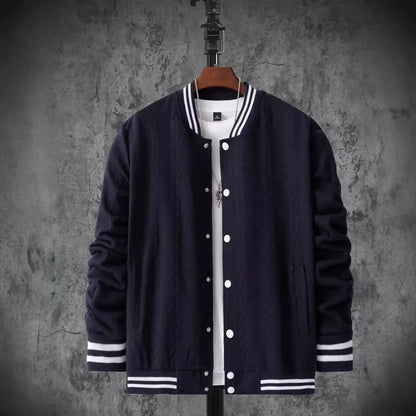 Herren Collegejacke Modern Classic Streifen Jacke