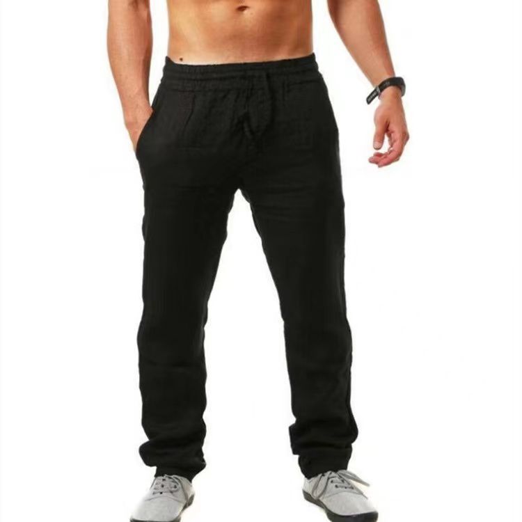 Leinenhose Herren Leicht Atmungsaktiv Sommerhose