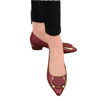Damen Pumps Klassisch mit Nieten und Strass