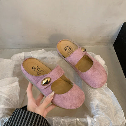 Damen Clogs Bequem Elegant mit Riemen und Verzierung