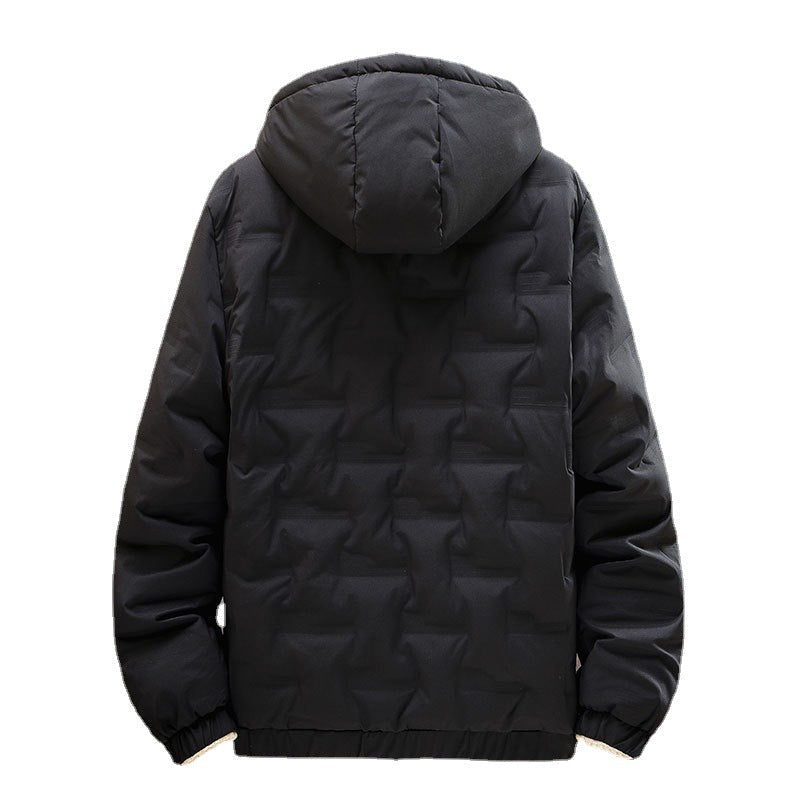 Herren Steppjacke Isoliert Verstellbare Kapuze Warm