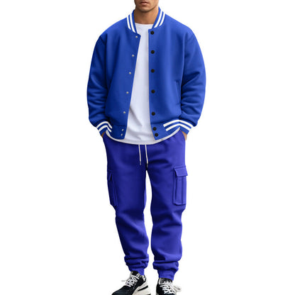 Herren Sport-Outfit Bomberjacke Cargo-Hose Set - BerlinGlamour