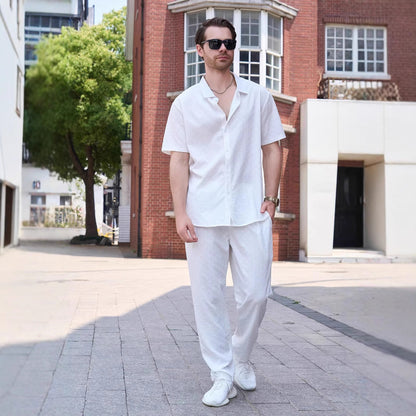Herren Sommeranzug Set Modern Leicht Komfortabel