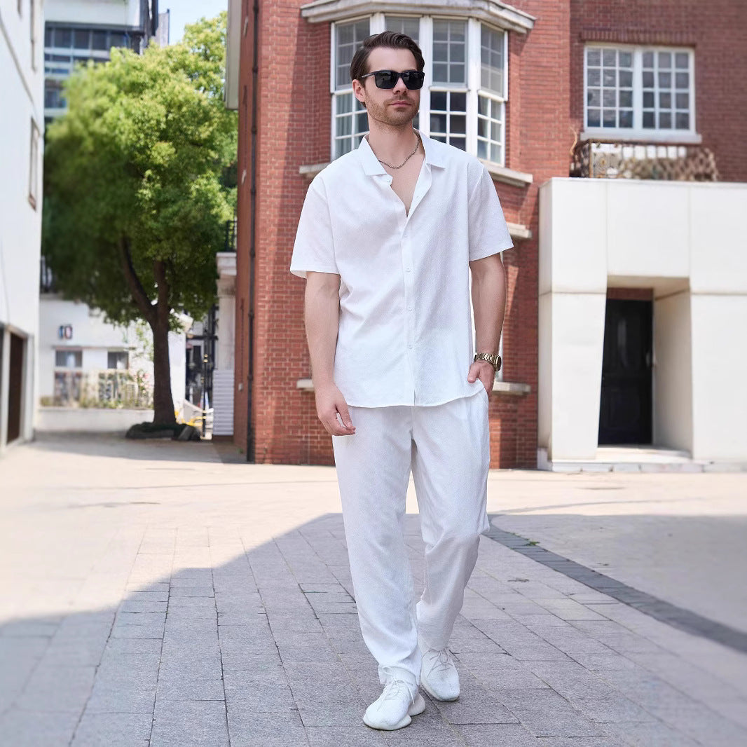Herren Freizeitanzug Kurzarm Modern Elegant