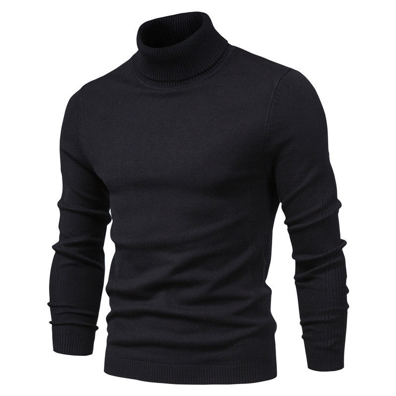 Herren Rollkragenpullover Fein Strick Elegante Optik