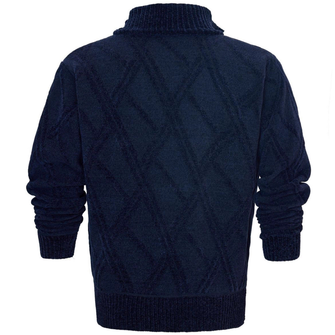 Herren Fleecejacke Hochkragen Strukturiert Warm