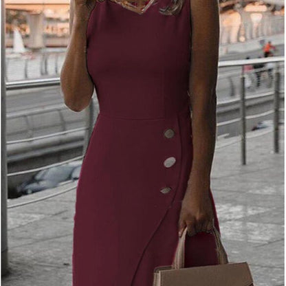 Elegantes Damenkleid mit Knöpfen Berlin Chic