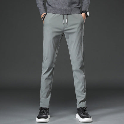 Herren Sporthose Slim Fit Elastisch mit Reißverschlusstaschen