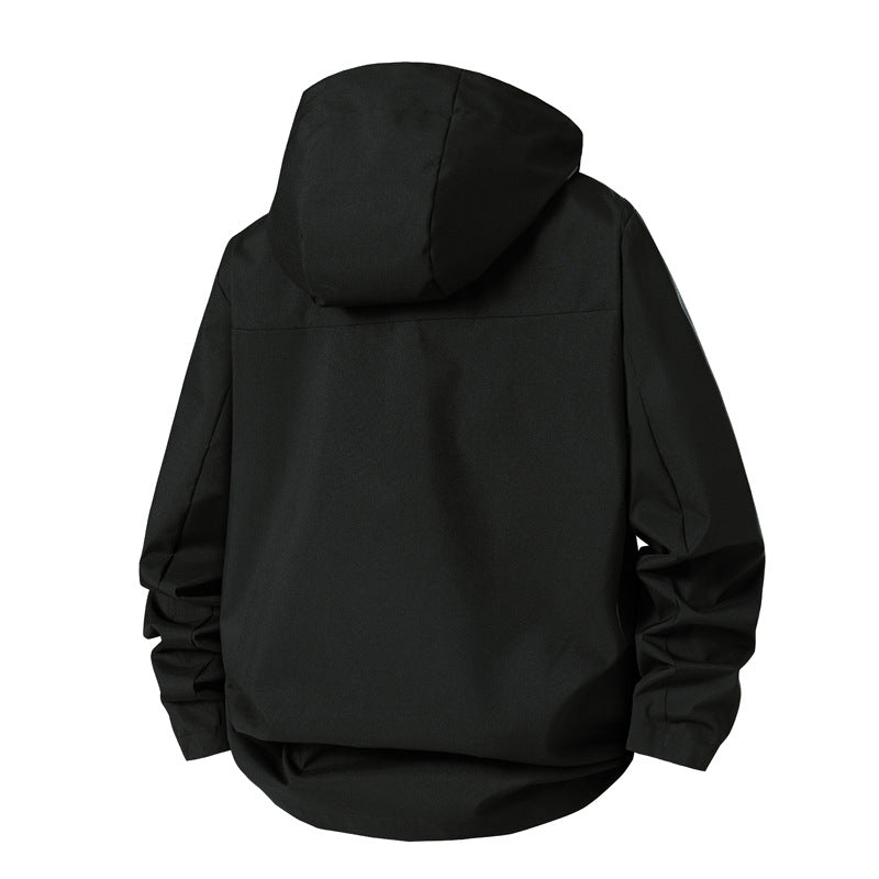 Herren Outdoorjacke Übergangsjacke Wasserdicht Mit Kapuze