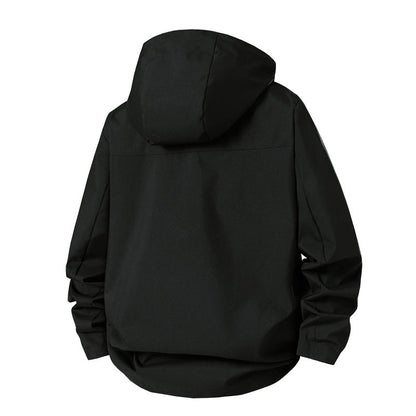 Herren Outdoorjacke Übergangsjacke Wasserdicht Mit Kapuze