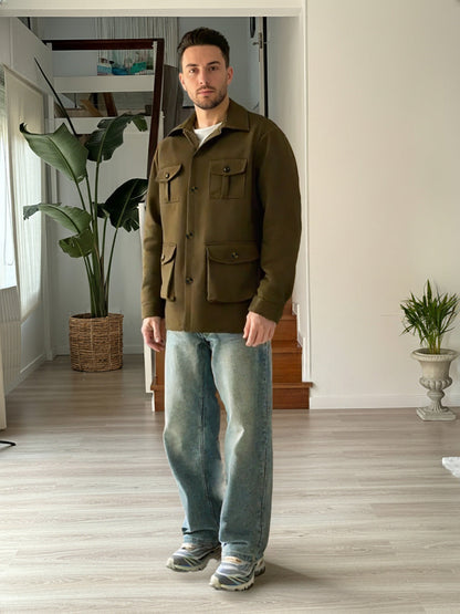Herren Utility-Jacke Vielseitig Praktisch Wasserabweisend