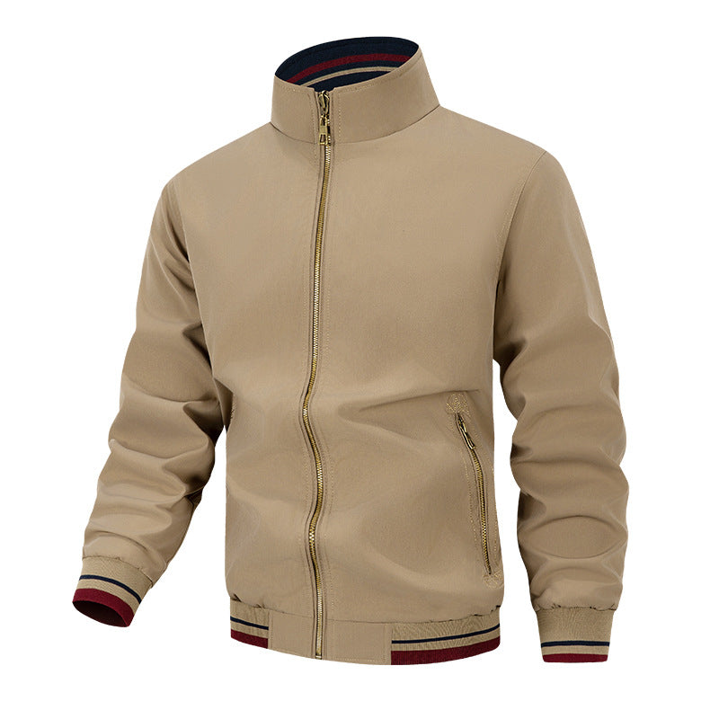 Herren Übergangsjacke Modern mit hohem Kragen und Taschen - BerlinGlamour