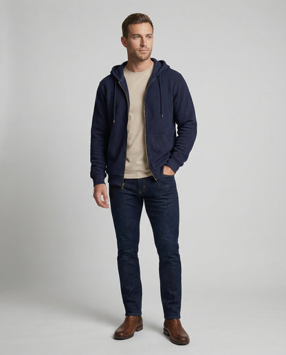 Herren Kapuzenjacke Sportlich Atmungsaktiv Mit Mesh