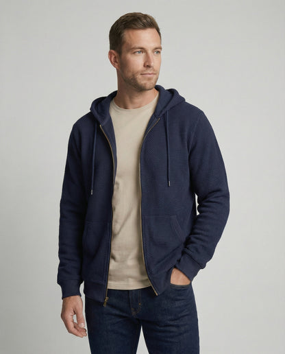 Herren Kapuzenjacke Sportlich Atmungsaktiv Mit Mesh - BerlinGlamour