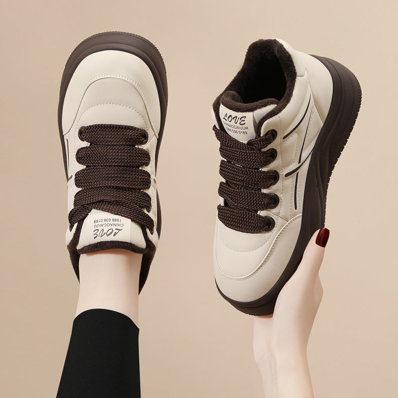 Damen Sneaker High-Top Leicht Kuschelig Komfort Schuhe