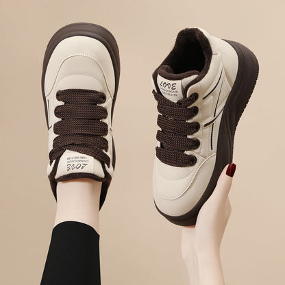 Damen Sneaker High-Top Leicht Kuschelig Komfort Schuhe