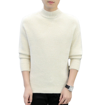 Herren Rollkragenpullover Weich Warm Strick Pullover
