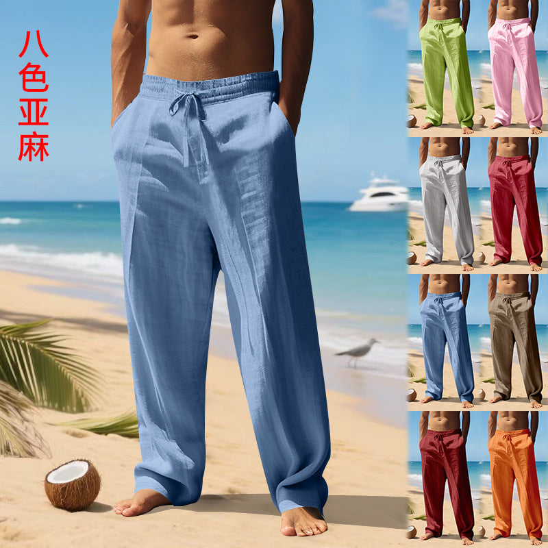 Die elastischen Strandhose mit seitlichen Taschen sind ideal für den Strandbesuch. Sie sind leicht, bequem und bieten genugend Platz für deine Sachen. Der elastische Bund sorgt dafür, dass deine Strandhose - BerlinGlamour