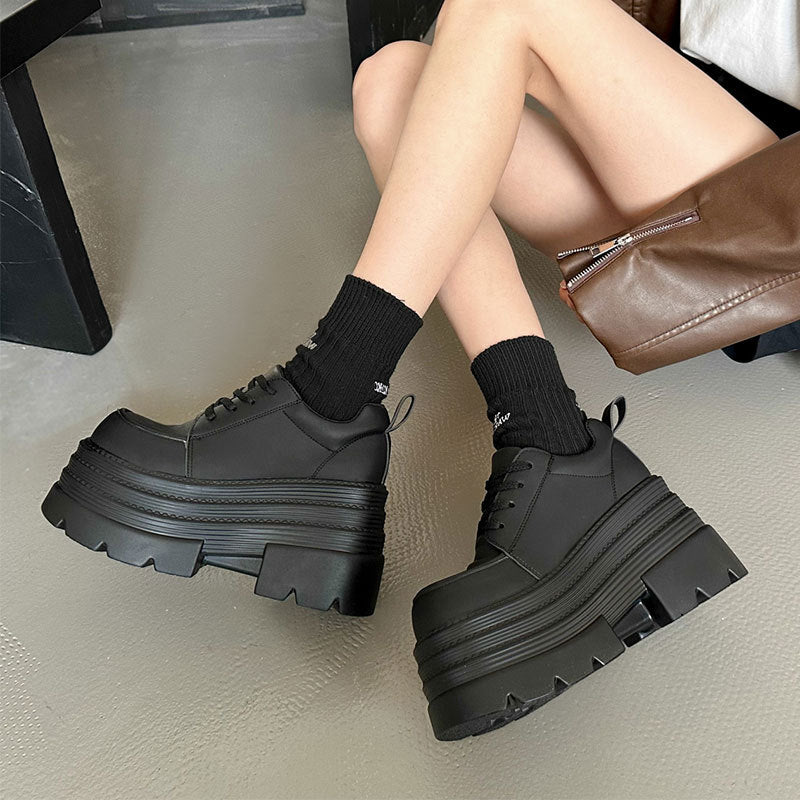 Damen Sneaker Plattform Schuhe Bequem Strapazierfähig