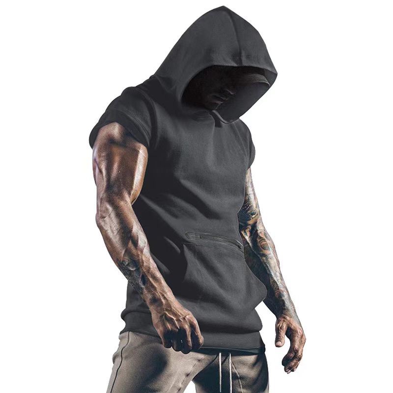Herren Hoodie Sportlich Fit Muskelshirt Modern