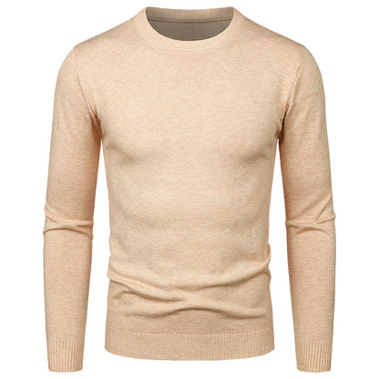 Herren Pullover Weich Rundhals Modern