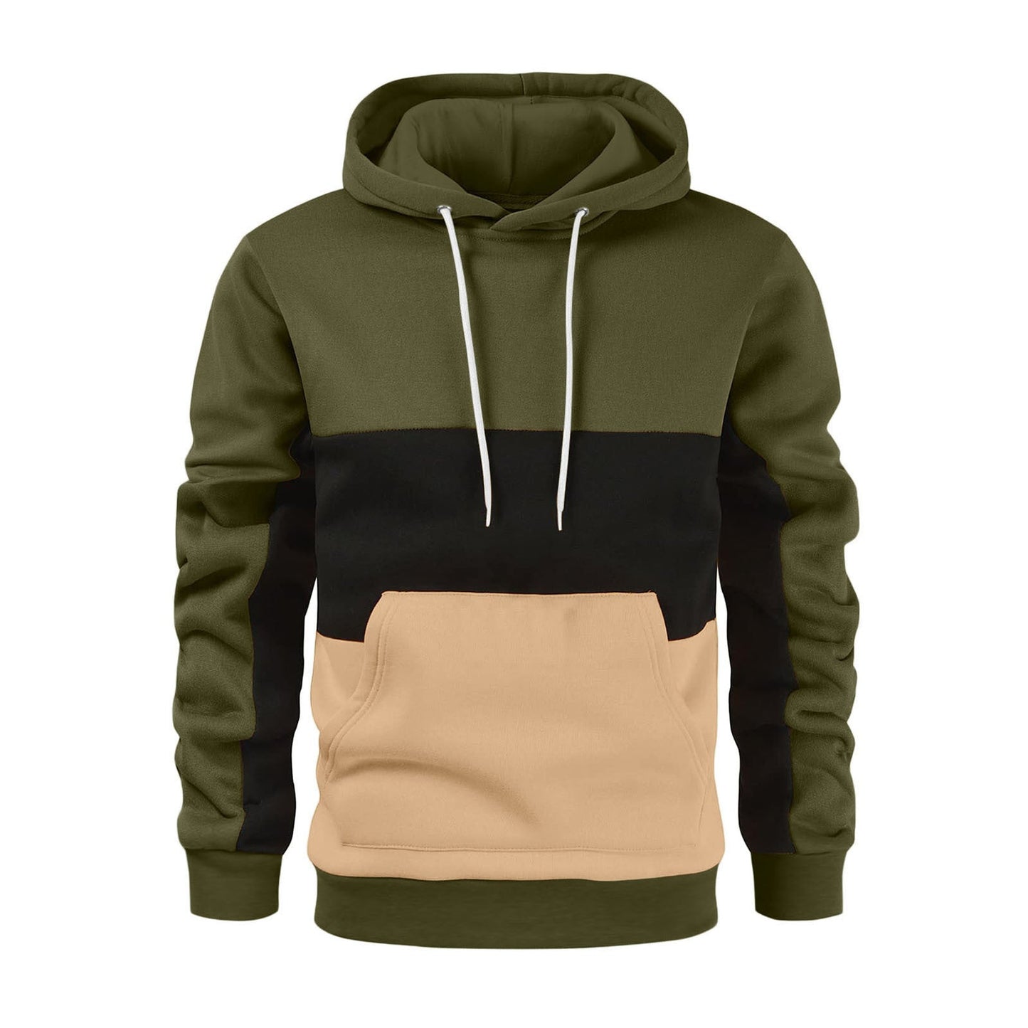 Herren Kapuzenpullover Modern Farbblock Design Trendy