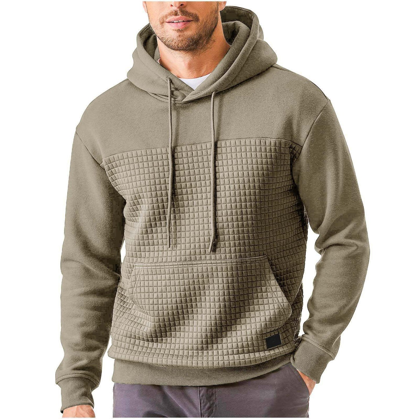 Herren Kapuzenpullover Strukturiert Modern Trendig