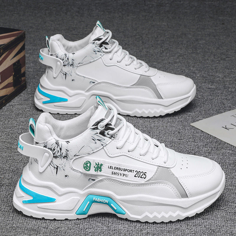 Damen Sneaker Sportlich Chunky mit Grafik Design
