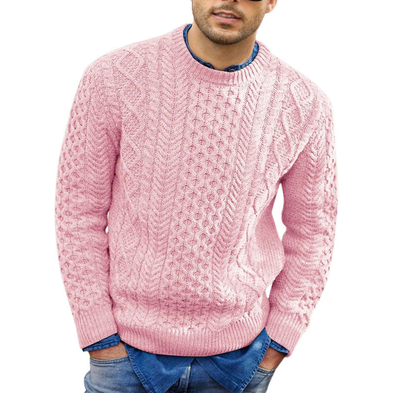 Herren Strickpullover Rundhals Frühling Bequem