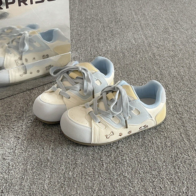 Damen Sneaker Sportlich Atmungsaktiv Mit Tierdesign