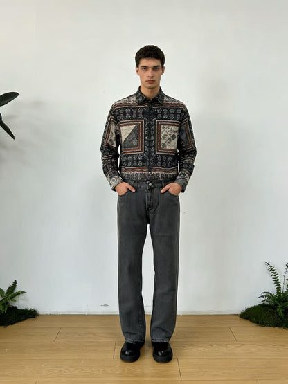 Herren Chino-Hose Hohe Taille Bequem Elegant