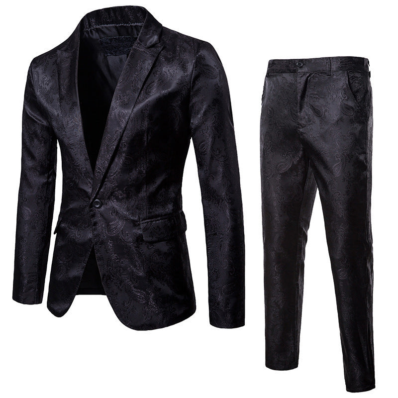 Herren Anzug Set Elegant Mit Muster Berlin Stil - BerlinGlamour