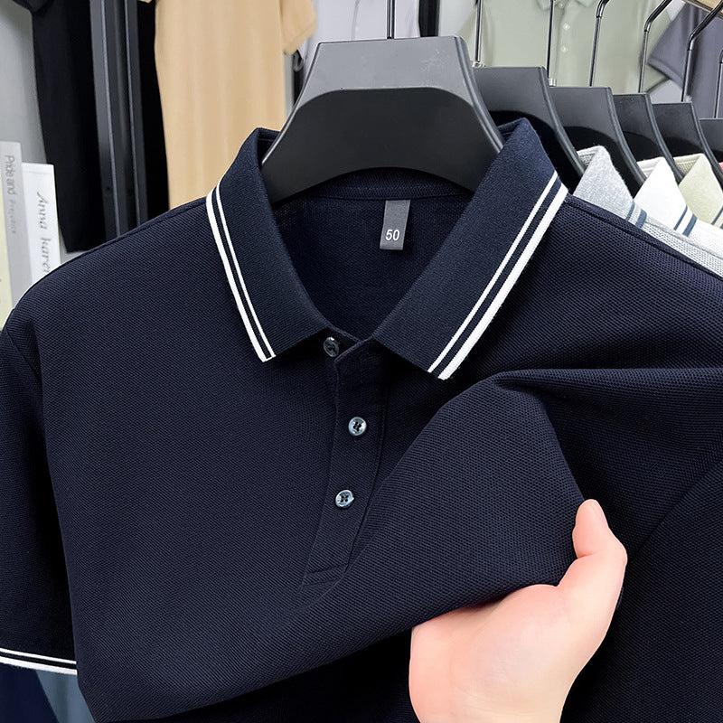 Herren Poloshirt Sportlich Modern Piqué-Stoff