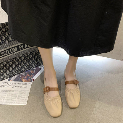 Damen Ballerinas Bequem Riemchen Design Modisch