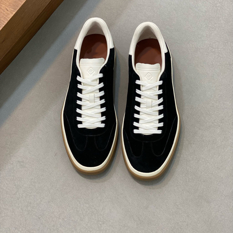 Damen Sneaker Weiches Wildleder Schnürsystem Modern