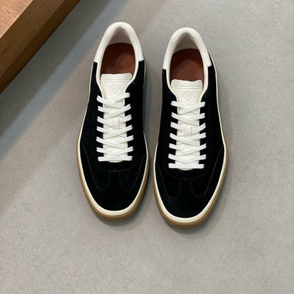 Damen Sneaker Weiches Wildleder Schnürsystem Modern