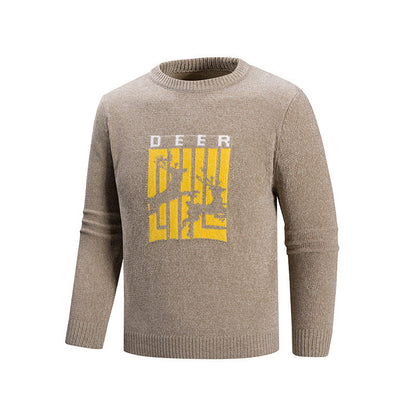 Herren Pullover Tiermotiv bequem trendy