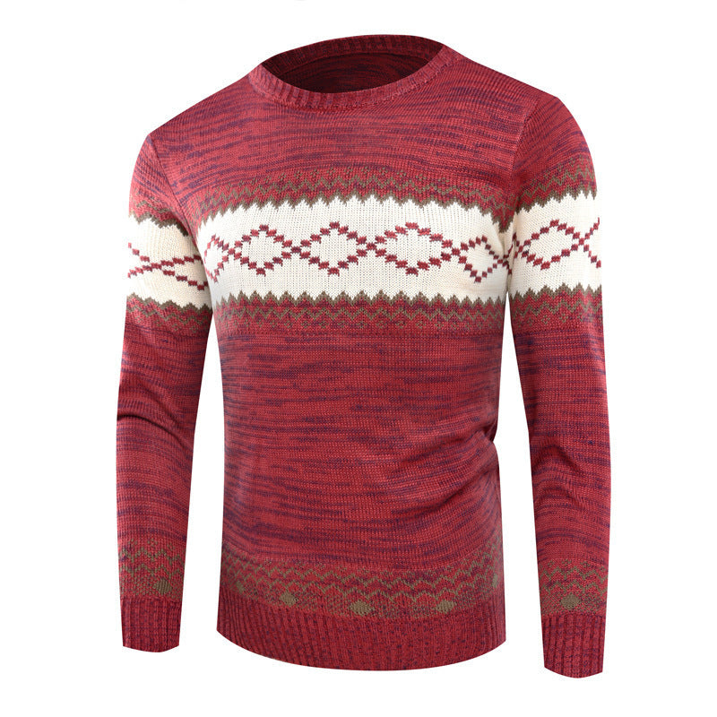 Herren Pullover Geometrisches Muster Modern Strick