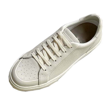 Damen Leder Sneaker Strukturiert Rutschfest Schwarz