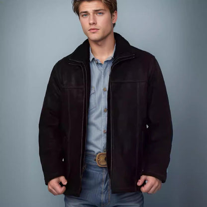 Lederjacke Herren Modern mit Taschen Hochwertig - BerlinGlamour