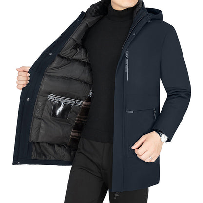 Herren Winterjacke Wasserdicht Warm mit Kapuze
