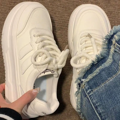 Damen Sneaker Sportlich Plattform Atmungsaktiv