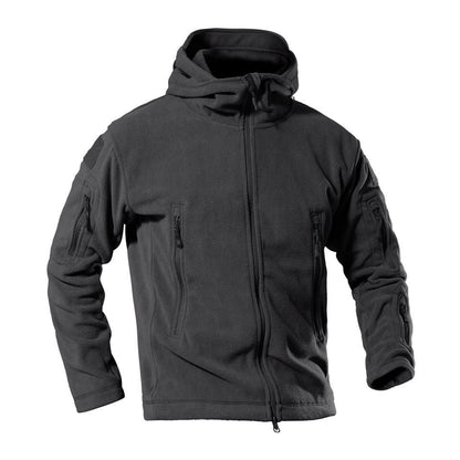 Herren Fleecejacke Warm Reißverschlusstaschen Outdoor