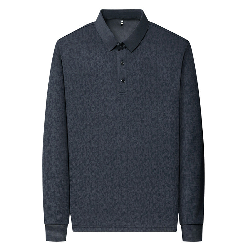 Herren Polohemd Modern Strukturdesign Komfortschnitt