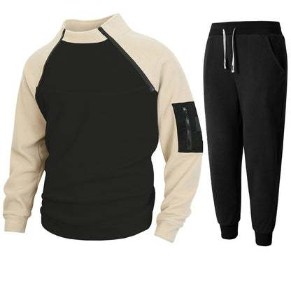 Herren Pullover Stehkragen Funktionsstoff Sportlich