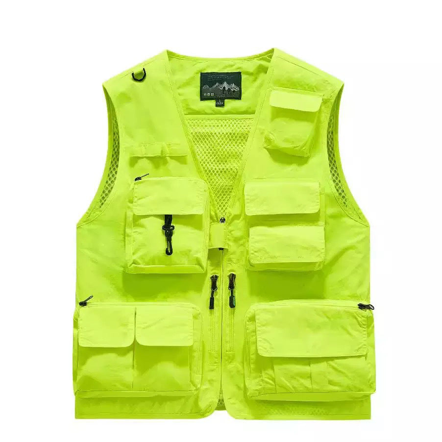 Herren Angelweste Multifunktional atmungsaktiv mit vielen Taschen - BerlinGlamour