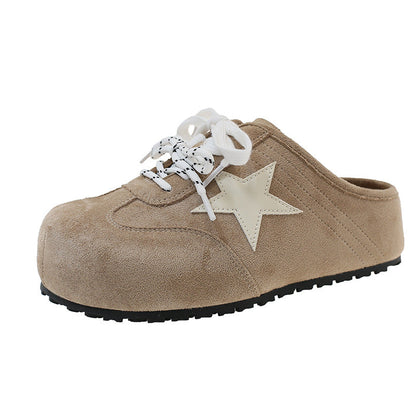 Damen Clogs Bequem Sternemblem Rutschfest